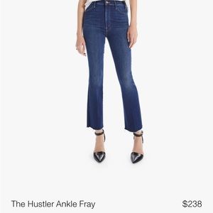 Mother “The Hustler Ankle Fray” HIGH WAIST KICK FLARE JEANS